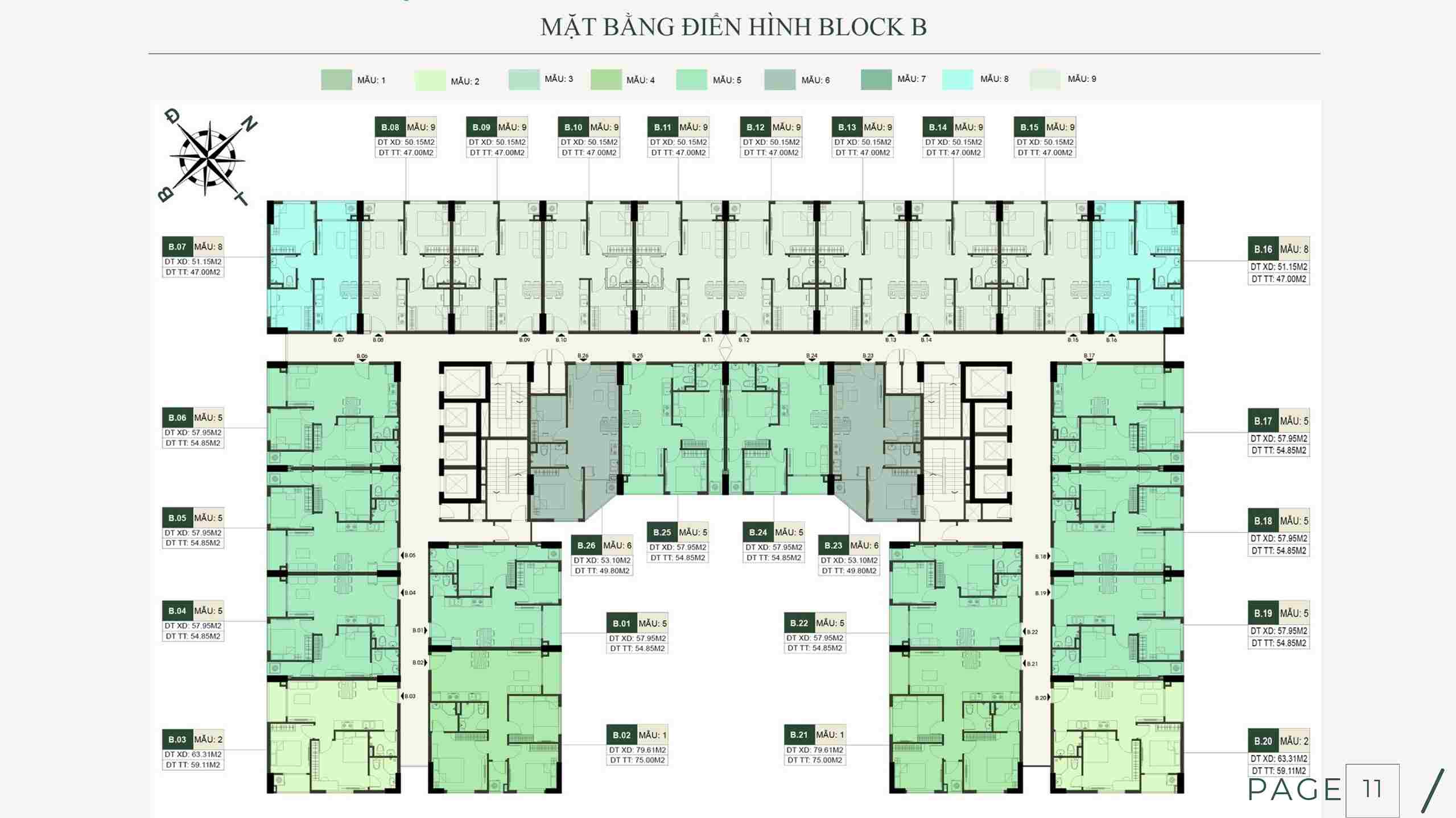 MẶT BẰNG TẦNG