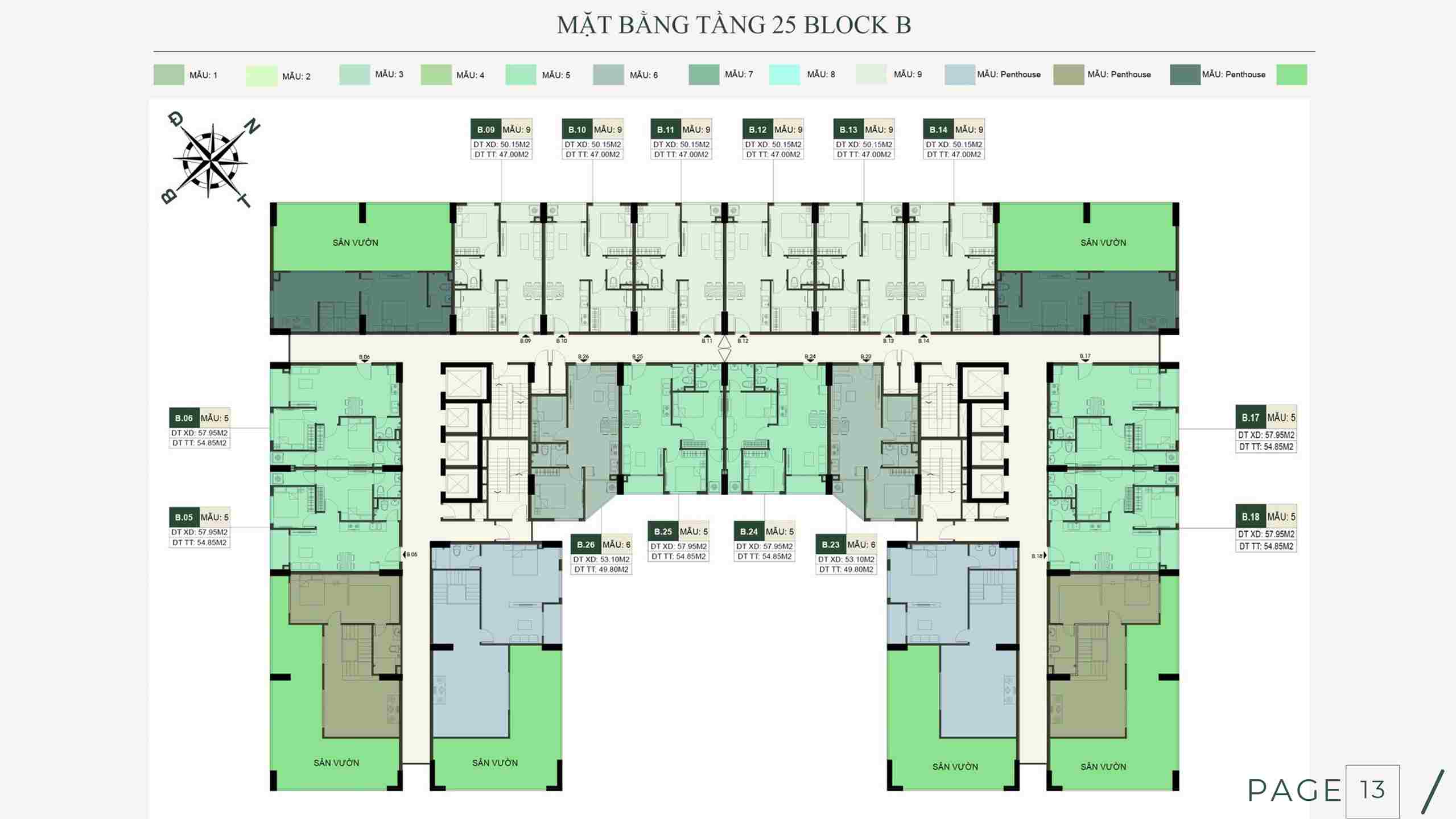 MẶT BẰNG TẦNG